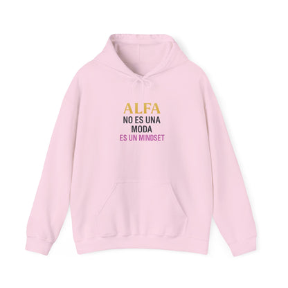 Alfa Mindset Hoodie - Unisex Heavy Blend Sweatshirt, Inspirational Gift, Cozy Casual Wear, Motivational Apparel, Perfect for All Occasions
