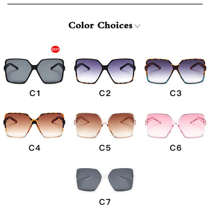 Women Oversized Sunglasses - Brand Designer Eyewear