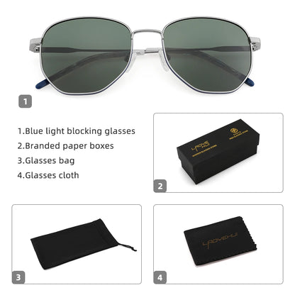 Sunglasses for Women Hexagonal Polarized Lens Trendy.