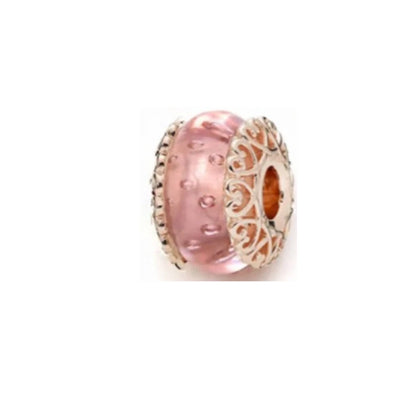 Hot Sale Rose Gold Charm Beads Fit Original 925 Silver Bracelet Women Jewelry