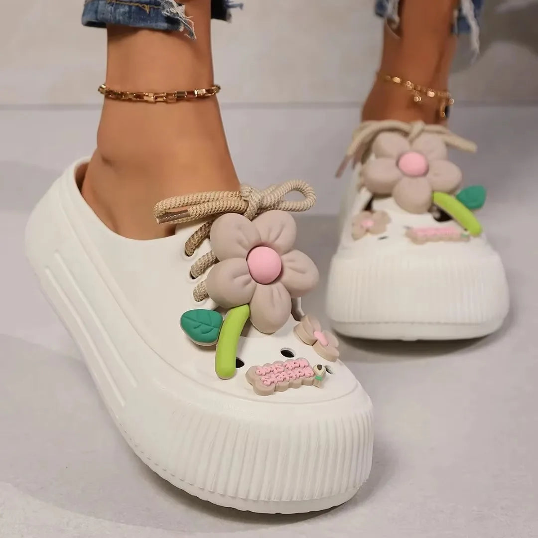 Women Slippers Cute Decoration Platform Sandals