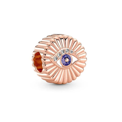 Hot Sale Rose Gold Charm Beads Fit Original 925 Silver Bracelet Women Jewelry
