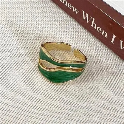 Irregular Shape Rings for Women Gold