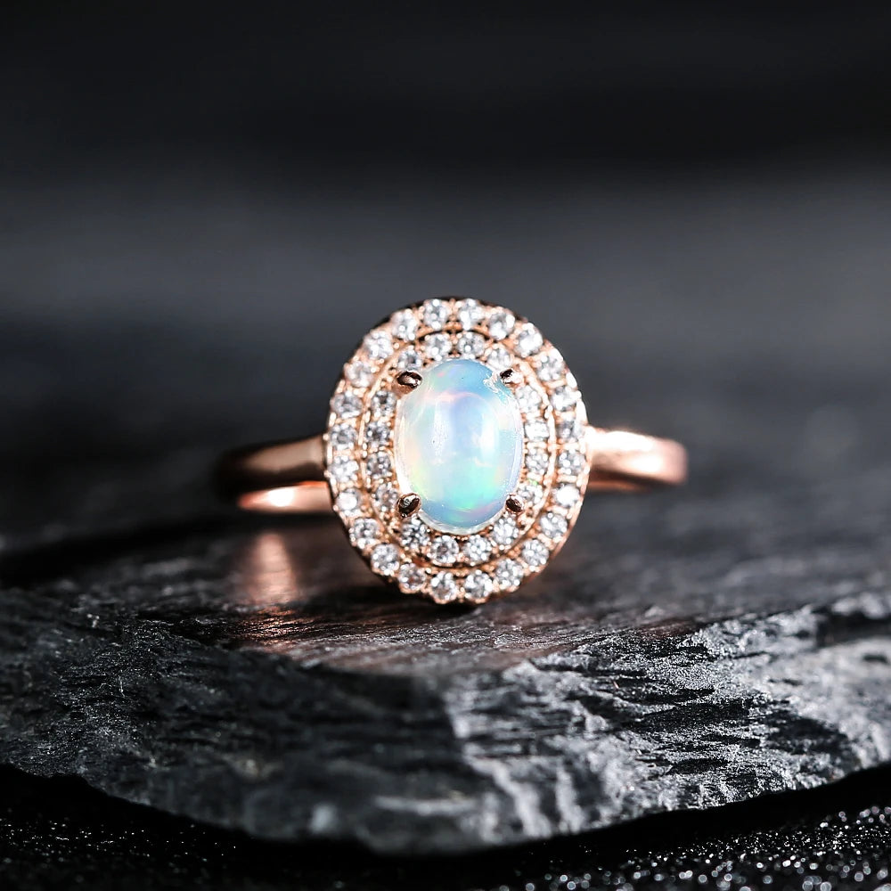 925 silver plated rose gold women&