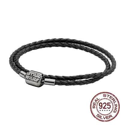 925 fine heart-shaped snake bone bracelet for women