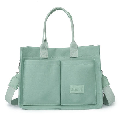 Tote Bag Multiple Outer Pocket Women&