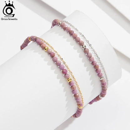 Gold Double Layered Chain Anklet for Women 925 Sterling Silver