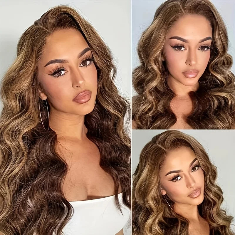 Honey Blonde lace front wig human hair