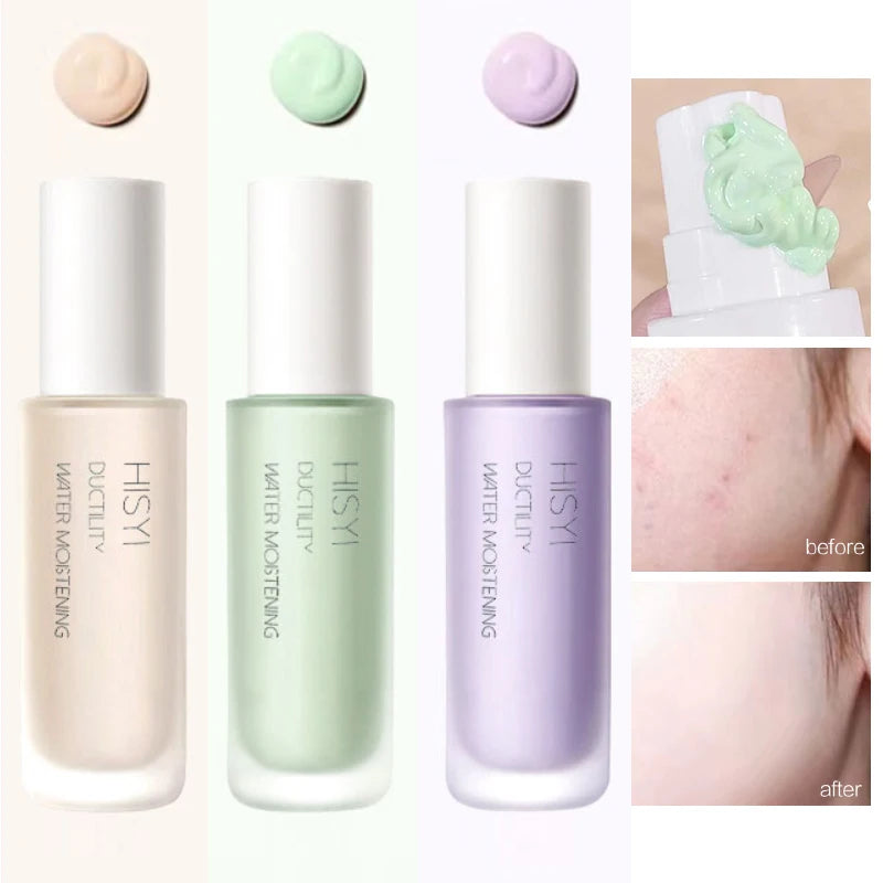 Silky and clear primer, natural cream to brighten and prevent makeup from coming off easily