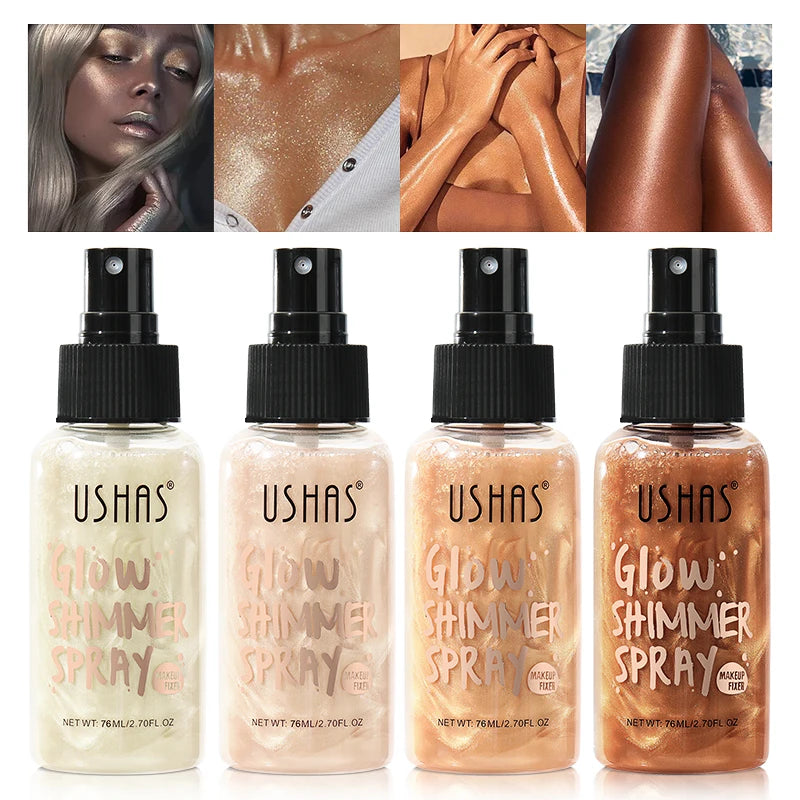 Body Liquid Highlighter Facial Contour Long Lasting Sequin Illuminating