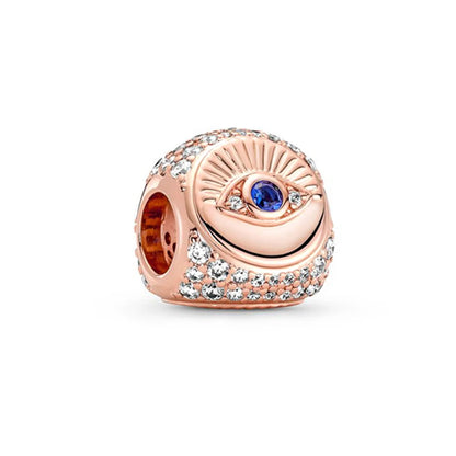 Hot Sale Rose Gold Charm Beads Fit Original 925 Silver Bracelet Women Jewelry