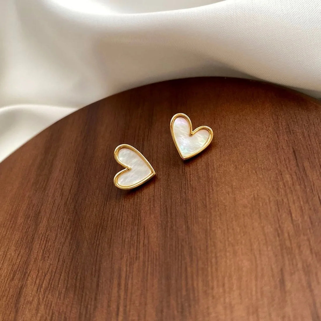 Cute Heart Stud Earrings for Women - Girl Fashion