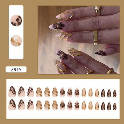Nails Almond Shaped Press on Nails - 24pcs