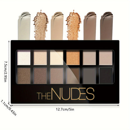 Smokey Eyeshadow Palette, Brown Black Dark Color Series