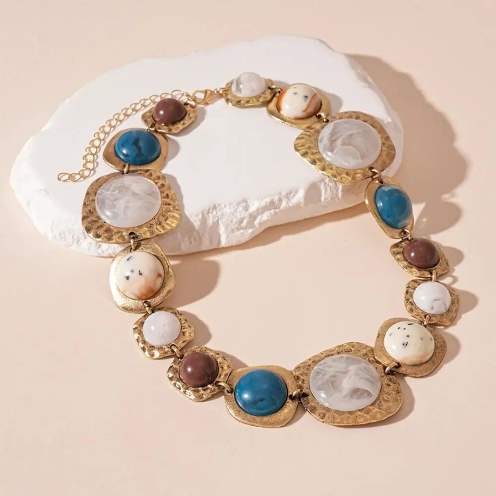 Vintage Retro Necklace Earring Fashion Jewelry