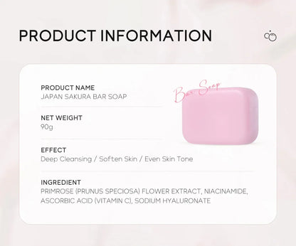 Sakura Facial Soap Reduces Acne Dark Spot, Deep Cleaning