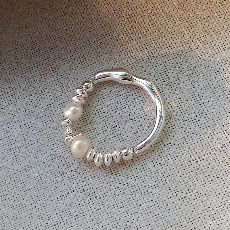 925 Sterling Silver Rings for Women Freshwater Pearl