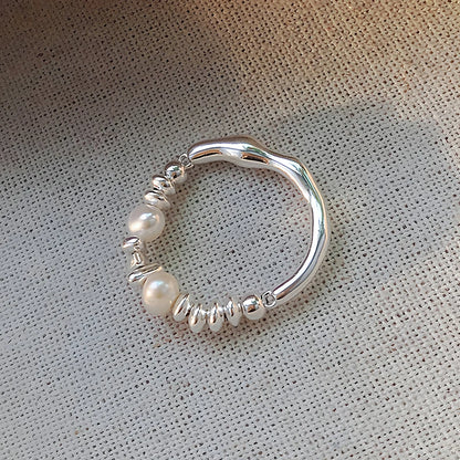 925 Sterling Silver Rings for Women Freshwater Pearl