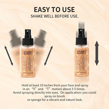 Body Liquid Highlighter Facial Contour Long Lasting Sequin Illuminating