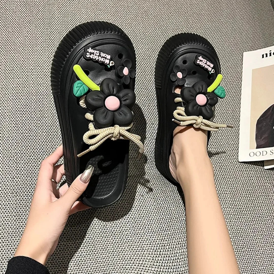 Women Slippers Cute Decoration Platform Sandals