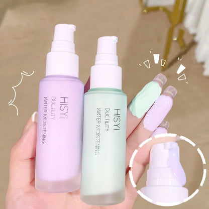 Silky and clear primer, natural cream to brighten and prevent makeup from coming off easily