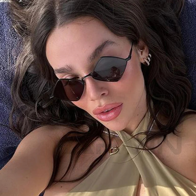 Punk Sunglasses Women Small Design