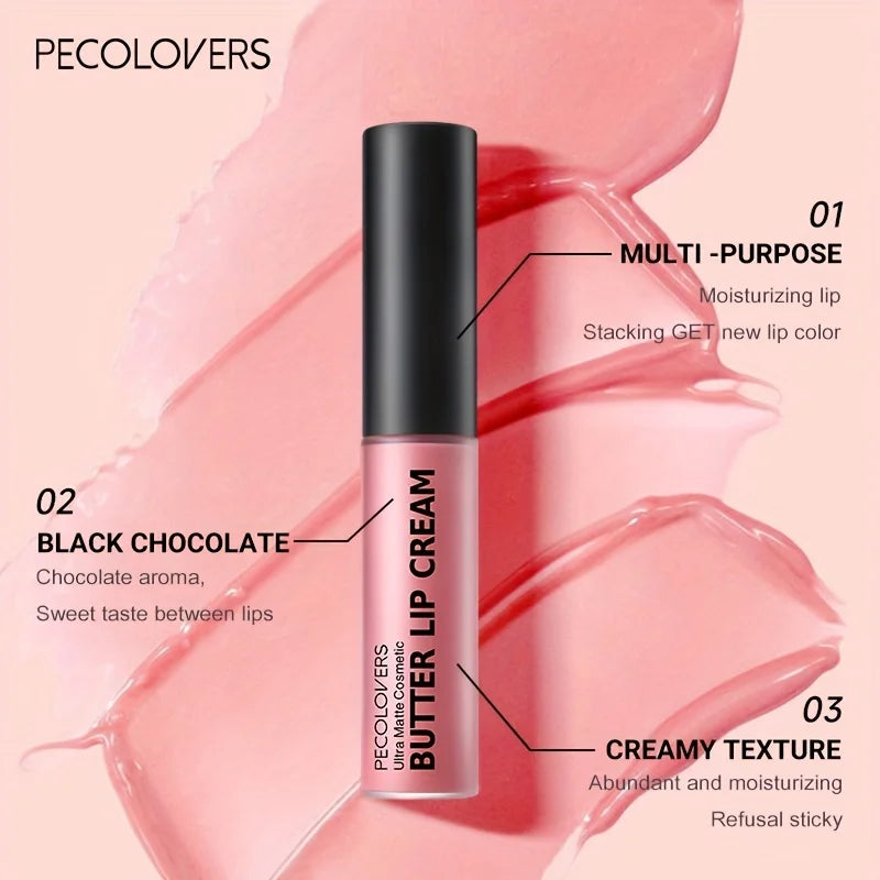 Lip Cream Liquid Lipstick, Non-Sticky, Moisturizing High Pigment