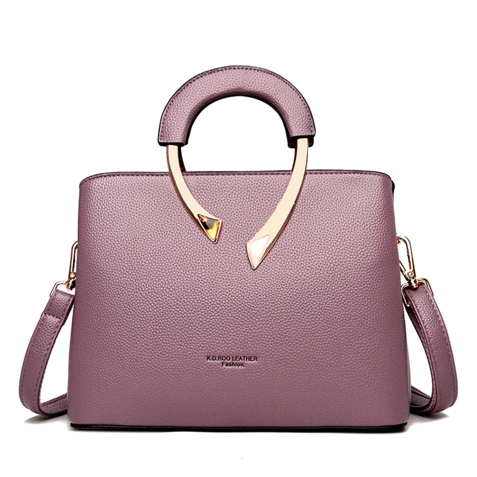 High Quality Leather Casual Tote Luxury Handbags for Women