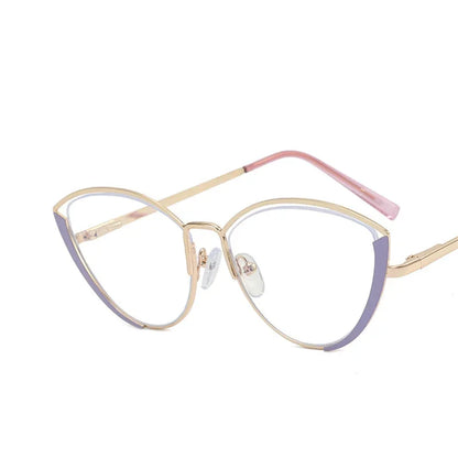 Vintage Cat Eyeglasses Trendy Anti-Blue Light Fashion Eyewear.