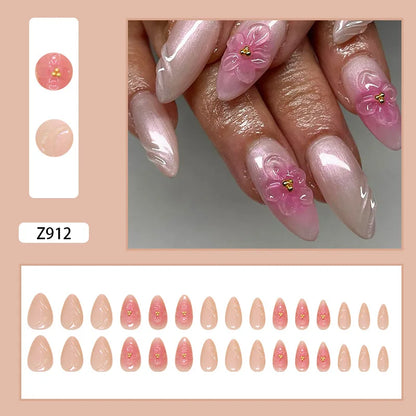 Nails Almond Shaped Press on Nails - 24pcs