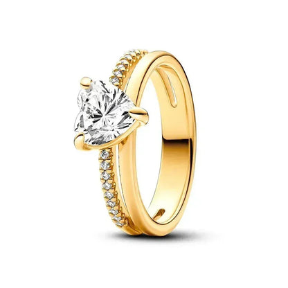 Exquisite Gold 925 Sterling Silver Ring Exquisite Charm