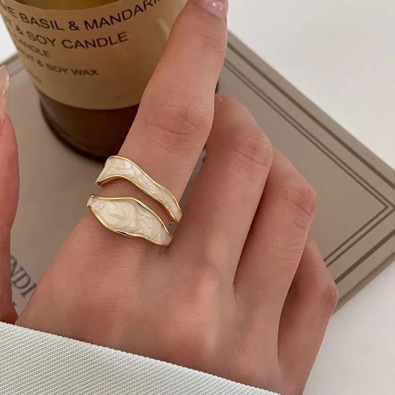 Irregular Shape Rings for Women Gold
