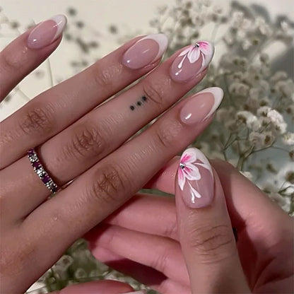 Nails Almond Shaped Press on Nails - 24pcs