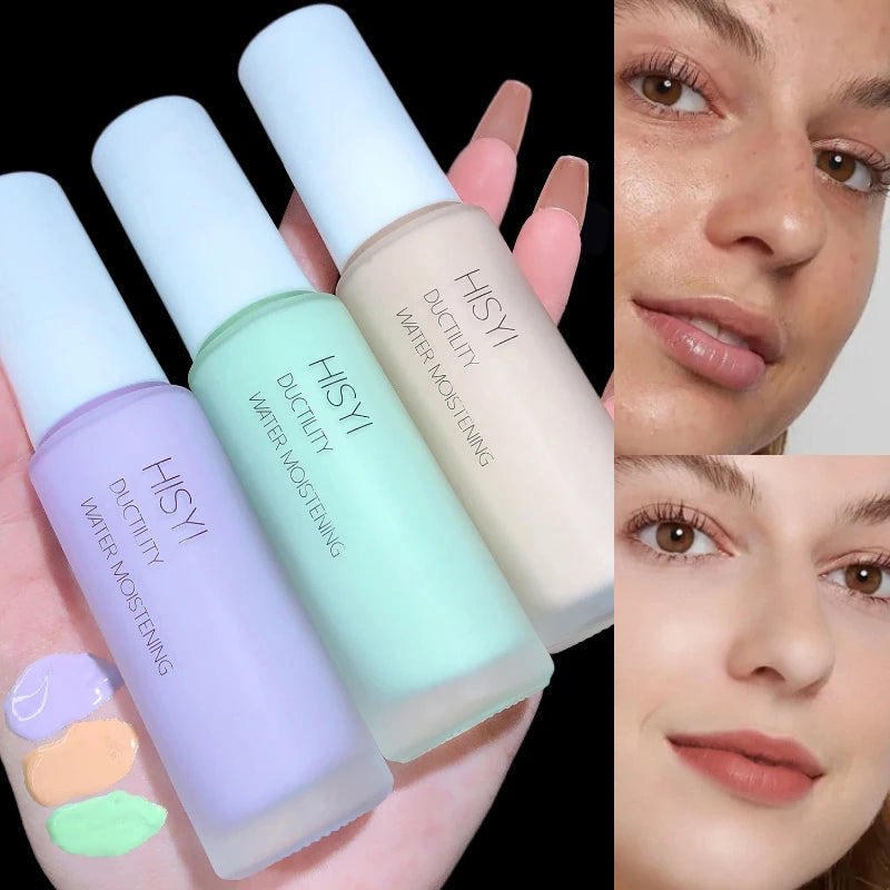 Silky and clear primer, natural cream to brighten and prevent makeup from coming off easily