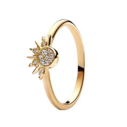 Exquisite Gold 925 Sterling Silver Ring Exquisite Charm