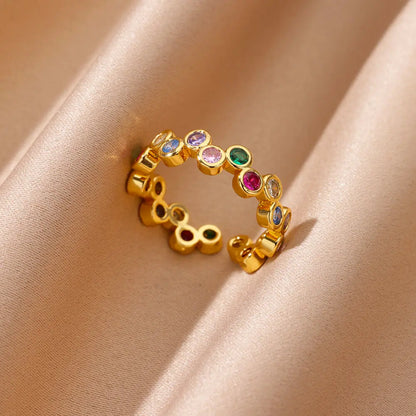 Rings For Women Stainless Steel Gold Aesthetic Jewlery