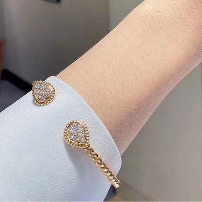 Zircon Water Drop Bracelet for Women&