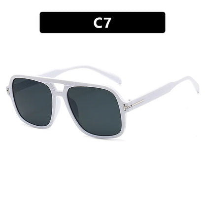 Sunglasses Women Brand Designer Vintage Square - Female Big Frame.