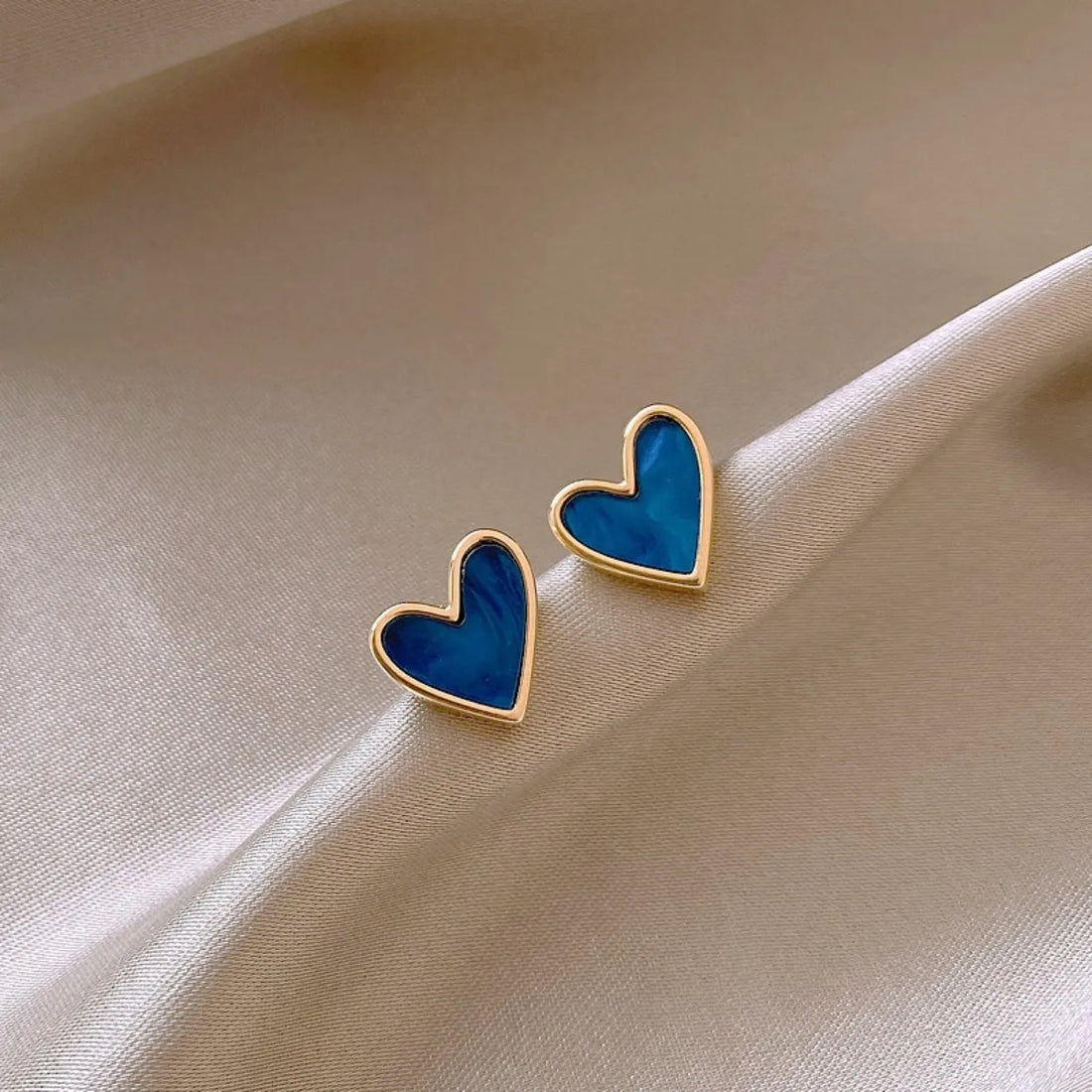 Cute Heart Stud Earrings for Women - Girl Fashion