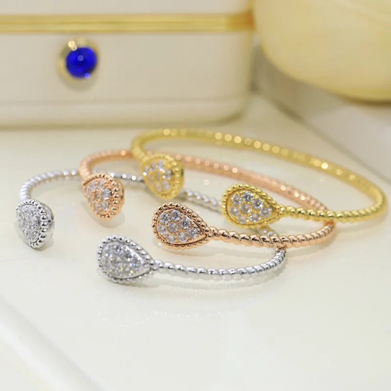 Zircon Water Drop Bracelet for Women&