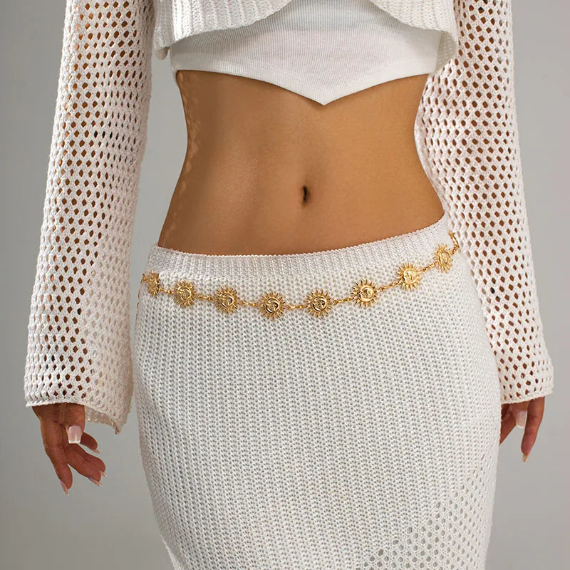 New Boho Sun Waist Belly Chain for Women