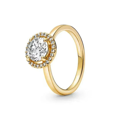 Exquisite Gold 925 Sterling Silver Ring Exquisite Charm