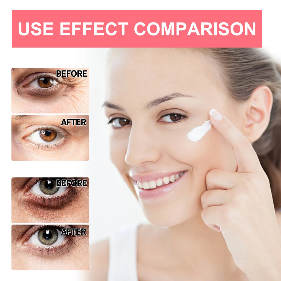 Retinol Eye Cream Stick Lightening Dark Circles Anti-Puffiness Smooth Brightening Moisturizing Firming Under Eye
