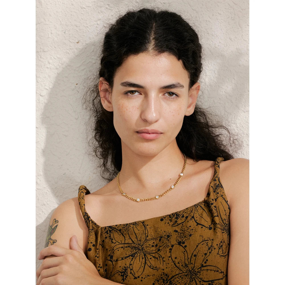 Chain Necklace for Women 316L Stainless Steel Fashion Jewelry