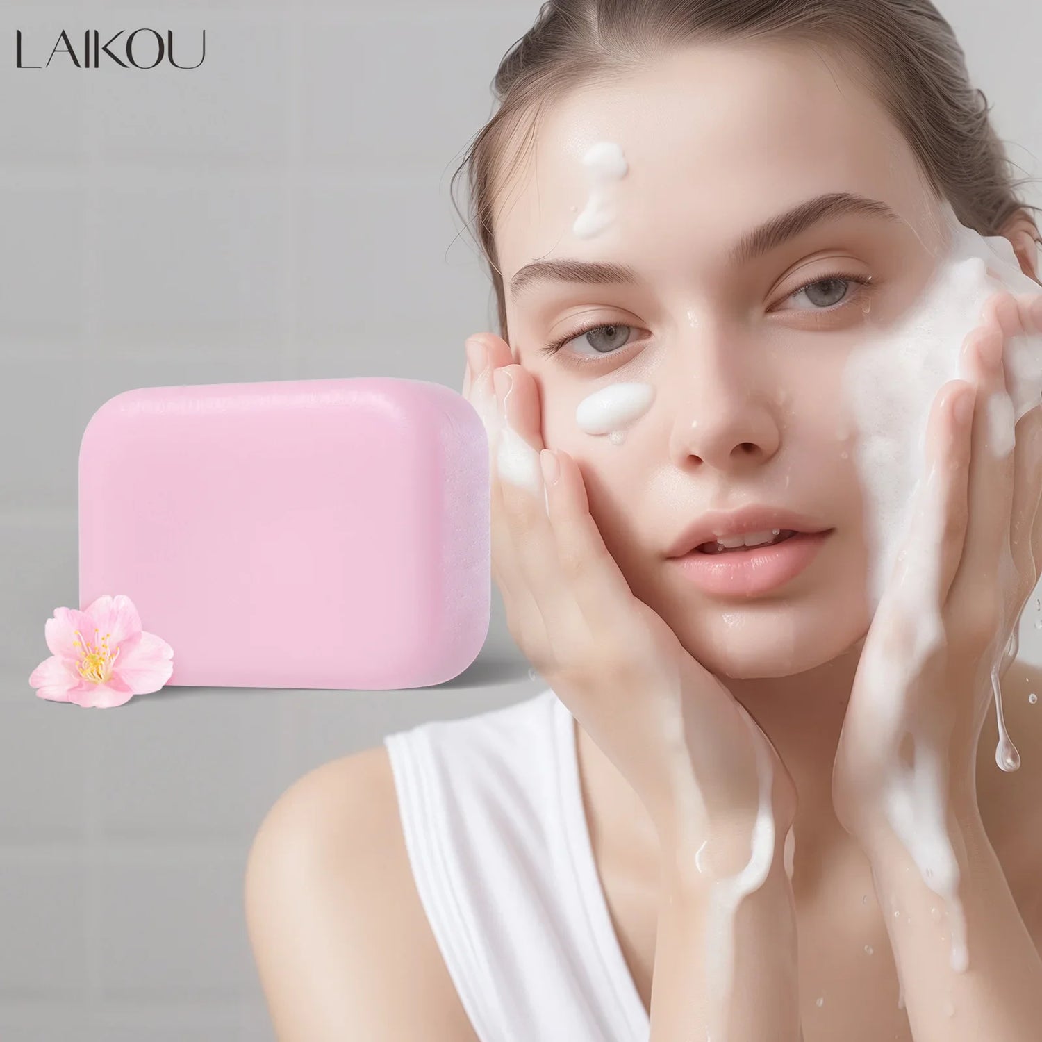 Sakura Facial Soap Reduces Acne Dark Spot, Deep Cleaning