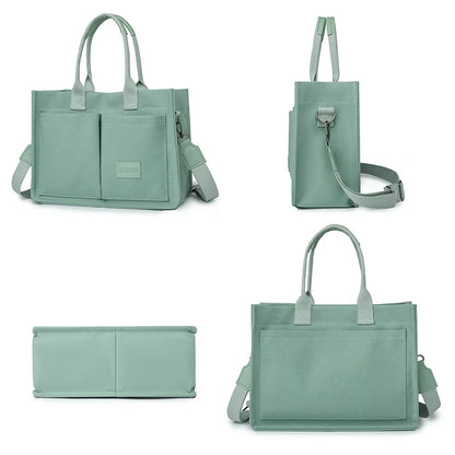 Tote Bag Multiple Outer Pocket Women&