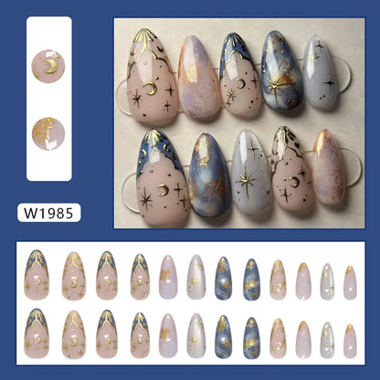 Nails Almond Shaped Press on Nails - 24pcs