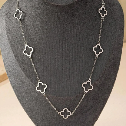 New Hollow Four-Leaf Clover Pendant Necklace Simple Fashion Design
