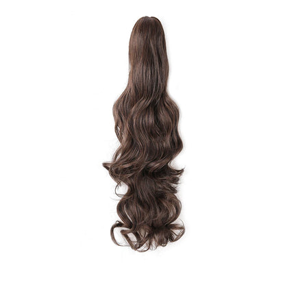 Ponytail Extension Synthetic Claw Clip in Hairpiece Curly Wavy.