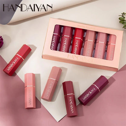 Velvet Matte Lipstick Kit Lips Makeup, Lip Balm Cream Pigment